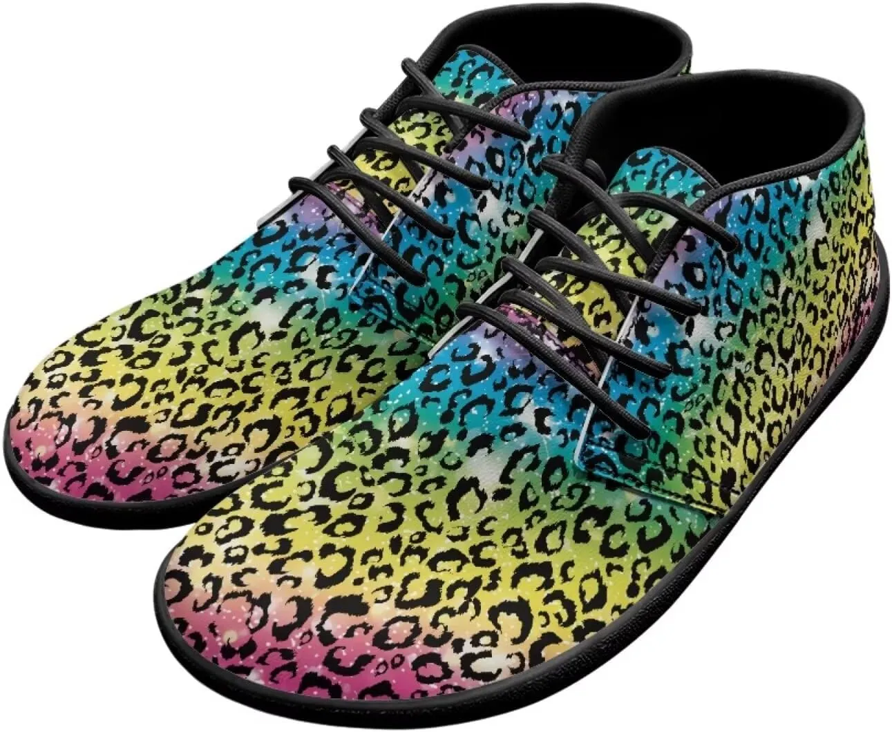 Men's Road Running Shoes Anima Print Wide Toe Shoe Classic Low Top Zero Drop Sneaker Lightweight Minimalist Sneakers