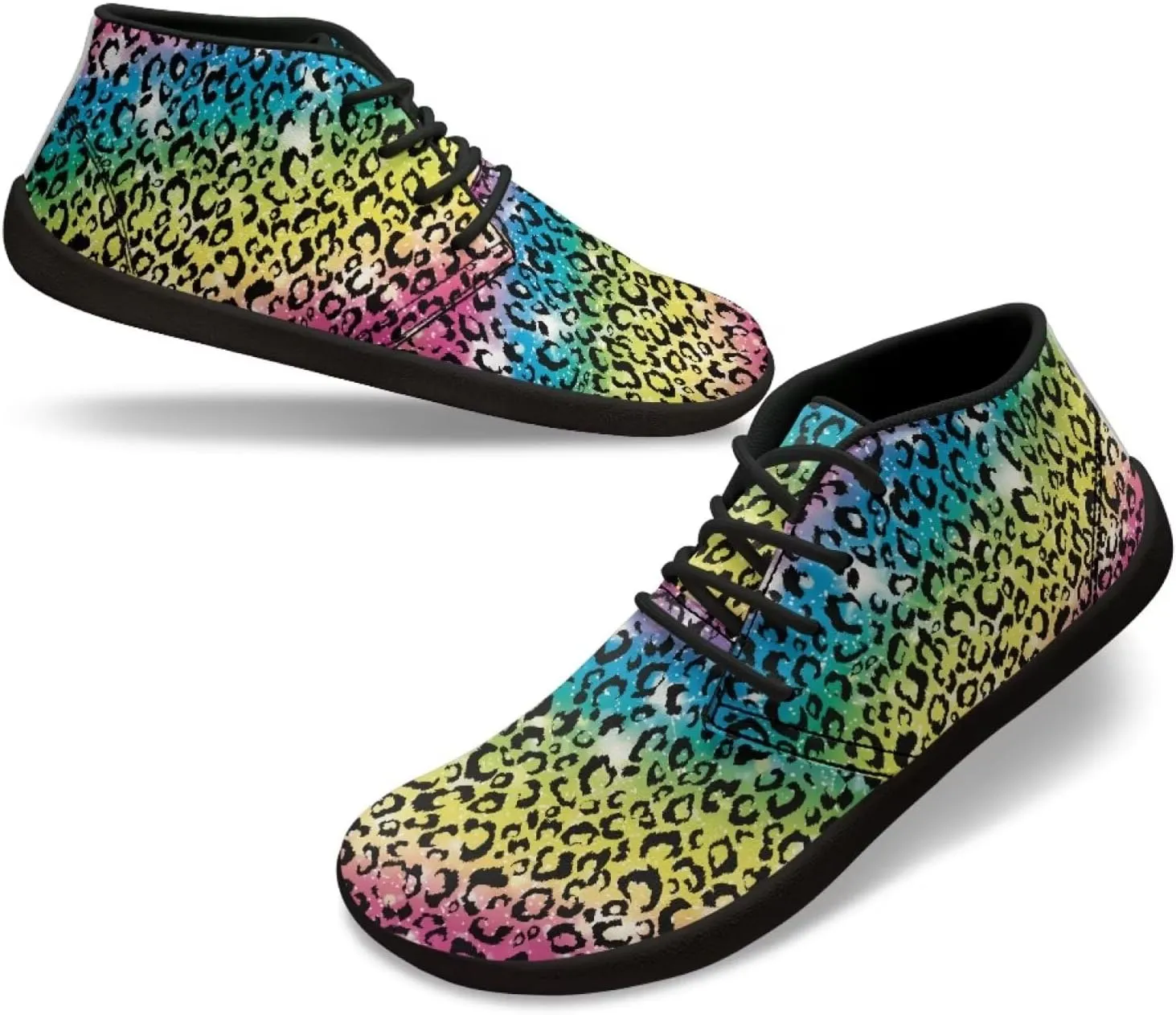 Men's Road Running Shoes Anima Print Wide Toe Shoe Classic Low Top Zero Drop Sneaker Lightweight Minimalist Sneakers