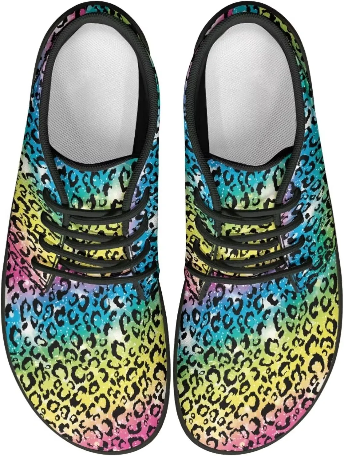 Men's Road Running Shoes Anima Print Wide Toe Shoe Classic Low Top Zero Drop Sneaker Lightweight Minimalist Sneakers