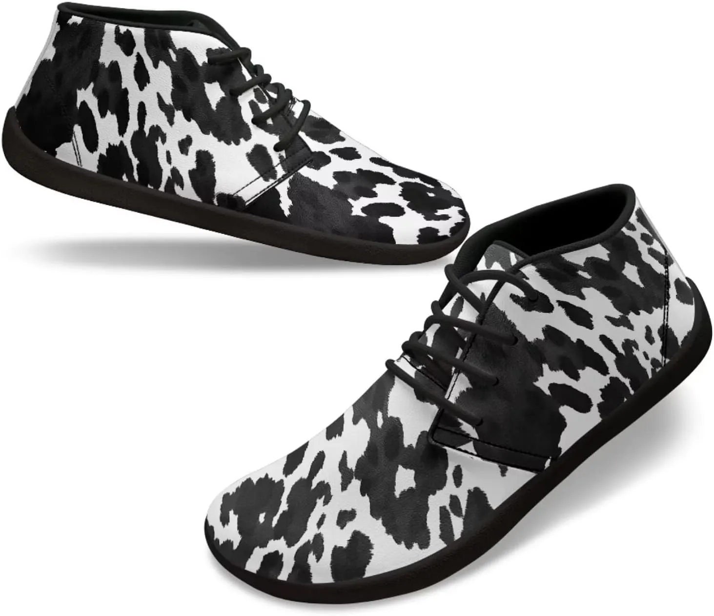 Men's Road Running Shoes Anima Print Wide Toe Shoe Classic Low Top Zero Drop Sneaker Lightweight Minimalist Sneakers
