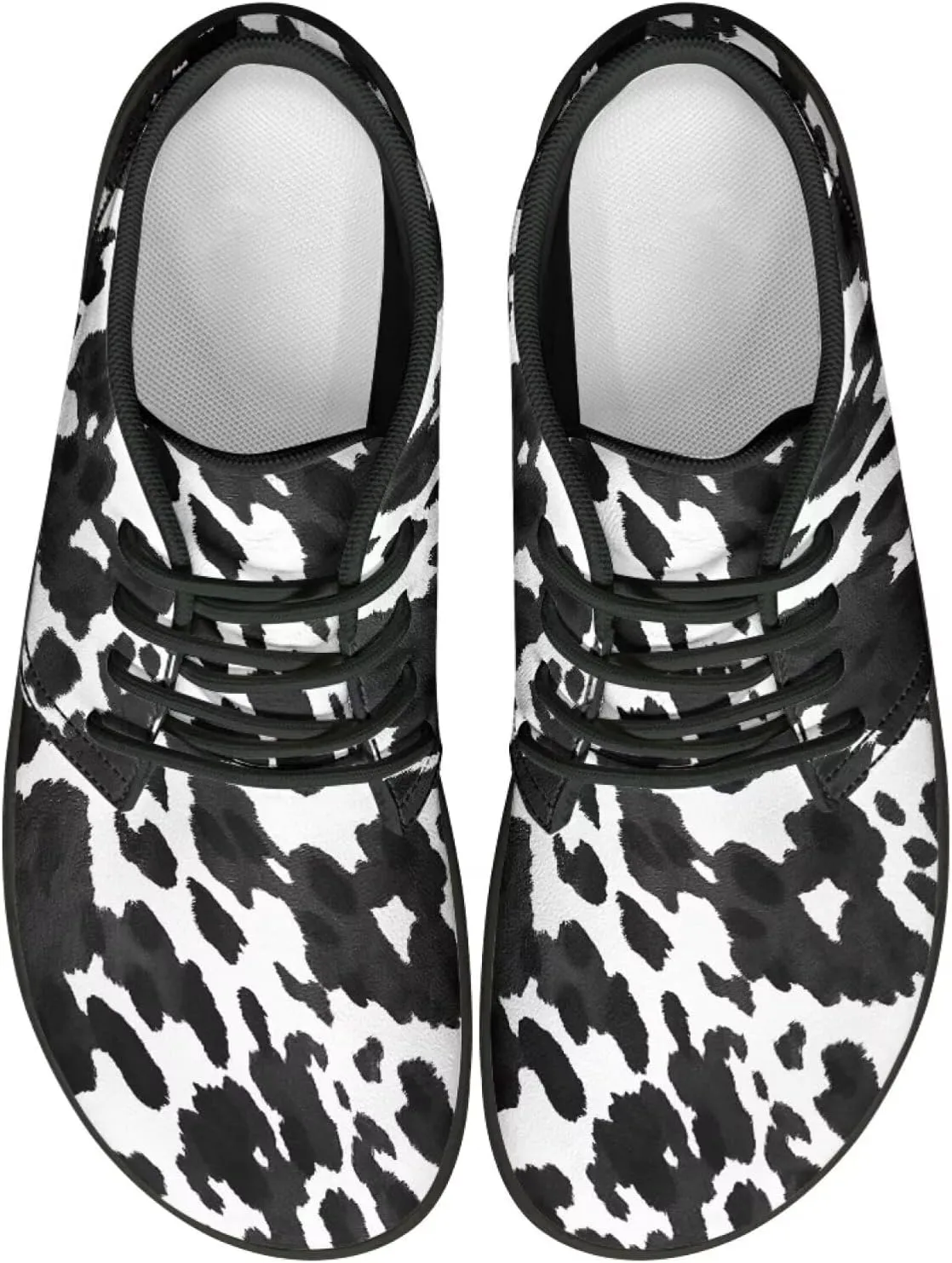 Men's Road Running Shoes Anima Print Wide Toe Shoe Classic Low Top Zero Drop Sneaker Lightweight Minimalist Sneakers
