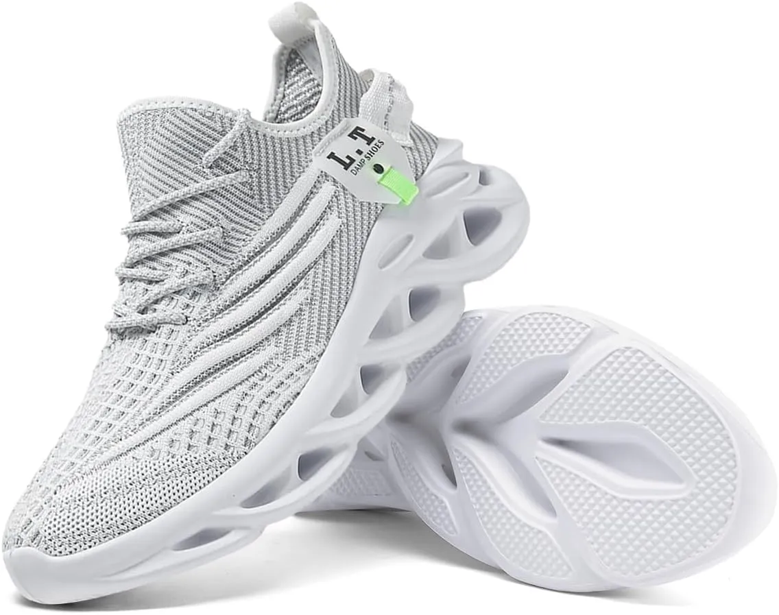 Mens Running Shoes, Fashion Thin Light Breathable Mesh Walking Tennis Shoes, Comfortable Cushioning Sneakers, Non Slip Gym Workout Jogging Cross Training Athletic