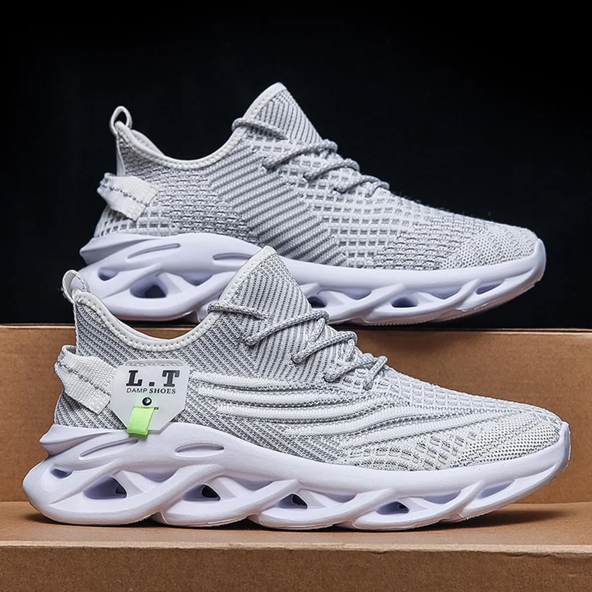 Mens Running Shoes, Fashion Thin Light Breathable Mesh Walking Tennis Shoes, Comfortable Cushioning Sneakers, Non Slip Gym Workout Jogging Cross Training Athletic
