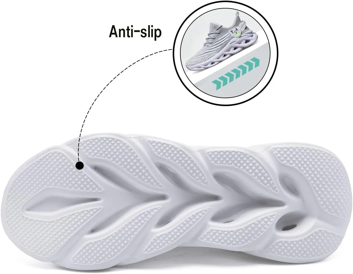 Mens Running Shoes, Fashion Thin Light Breathable Mesh Walking Tennis Shoes, Comfortable Cushioning Sneakers, Non Slip Gym Workout Jogging Cross Training Athletic