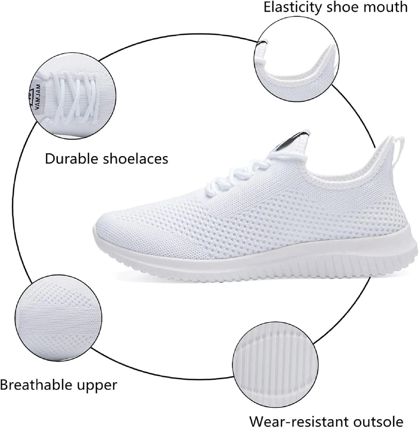 Men's Walking Shoes Running Shoes Ultra Lightweight Comfortable Breathable Sneakers Workout Shoes for Men