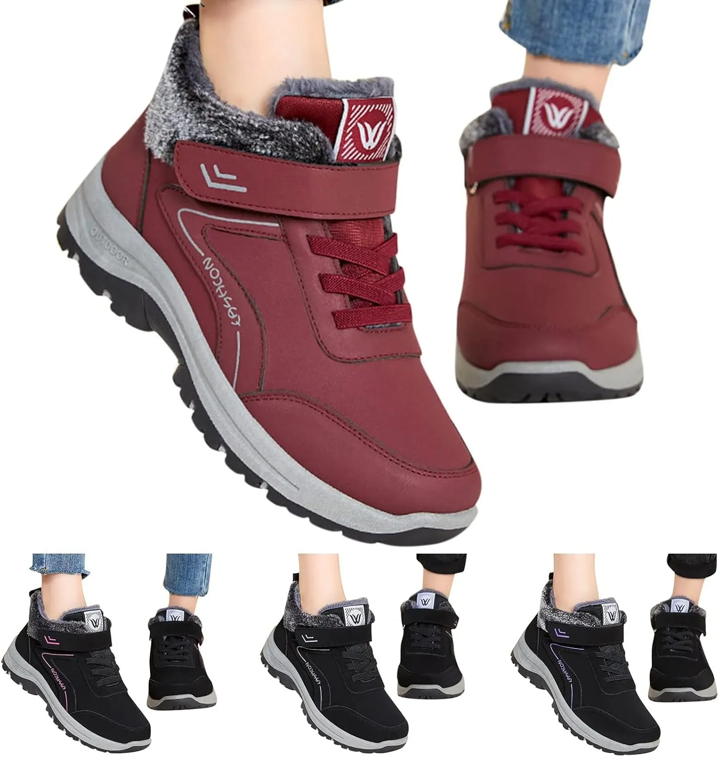Men's Work Boots Soft Toe Hiking Sneakers Shoes Slip On Womens Working Shoes Nonslip Lightweight Outdoor Botas Mid Ankle Work Casual Hike Grounded Footwear