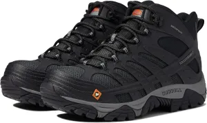 Merrell Men's Moab Velocity Tactical Mid Carbon-Fiber (CF) Composite Safety Toe Waterproof Breathable Oil-and Slip-Resistant Work Boot with Eva Midsole