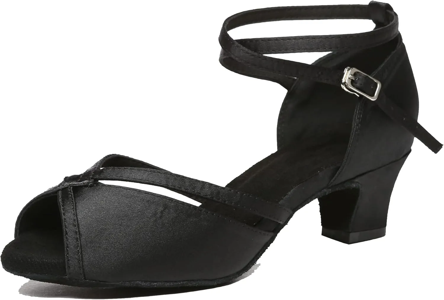 Minishion Comfortable Womens Ballroom Dance Shoe Ankle Strap Wedding Prom Sandals