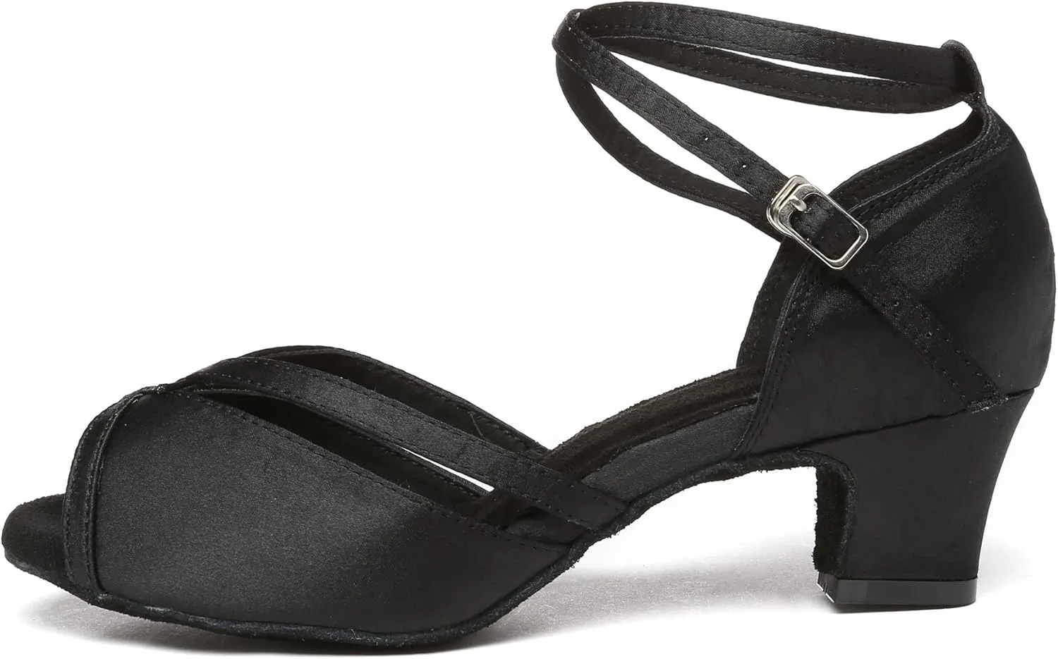 Minishion Comfortable Womens Ballroom Dance Shoe Ankle Strap Wedding Prom Sandals