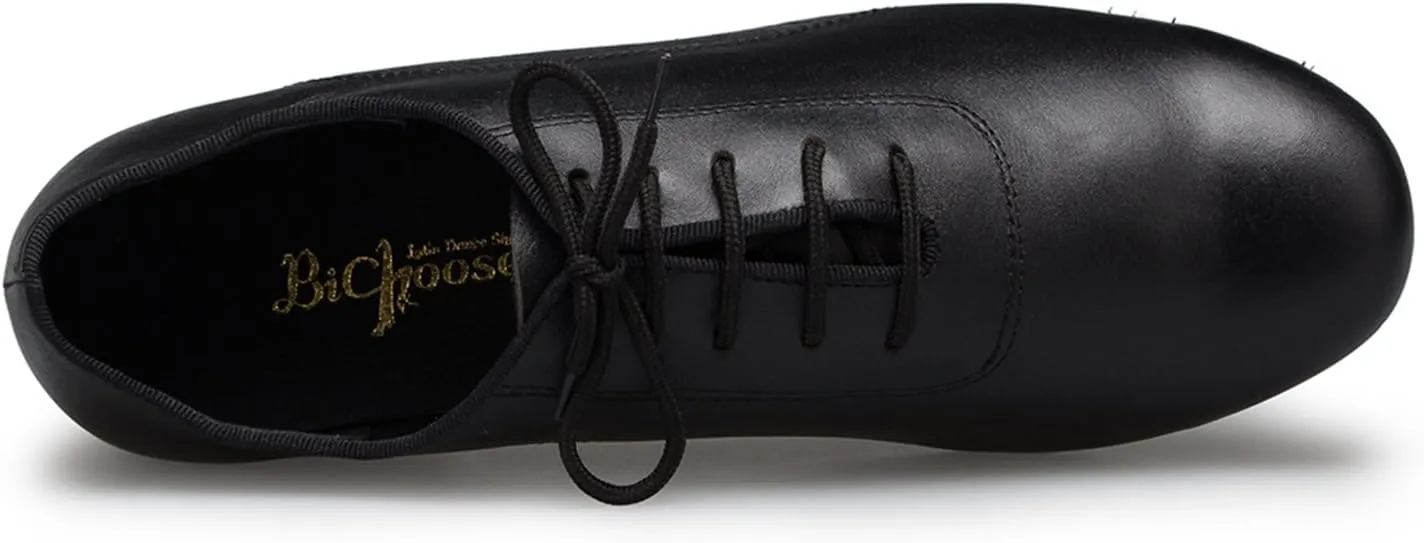 Minishion Men's TH173 Lace-up Comfortable Leather Wedding Ballroom Latin Taogo Dance Shoes