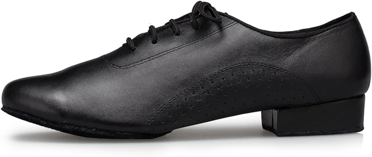 Minishion Men's TH173 Lace-up Comfortable Leather Wedding Ballroom Latin Taogo Dance Shoes