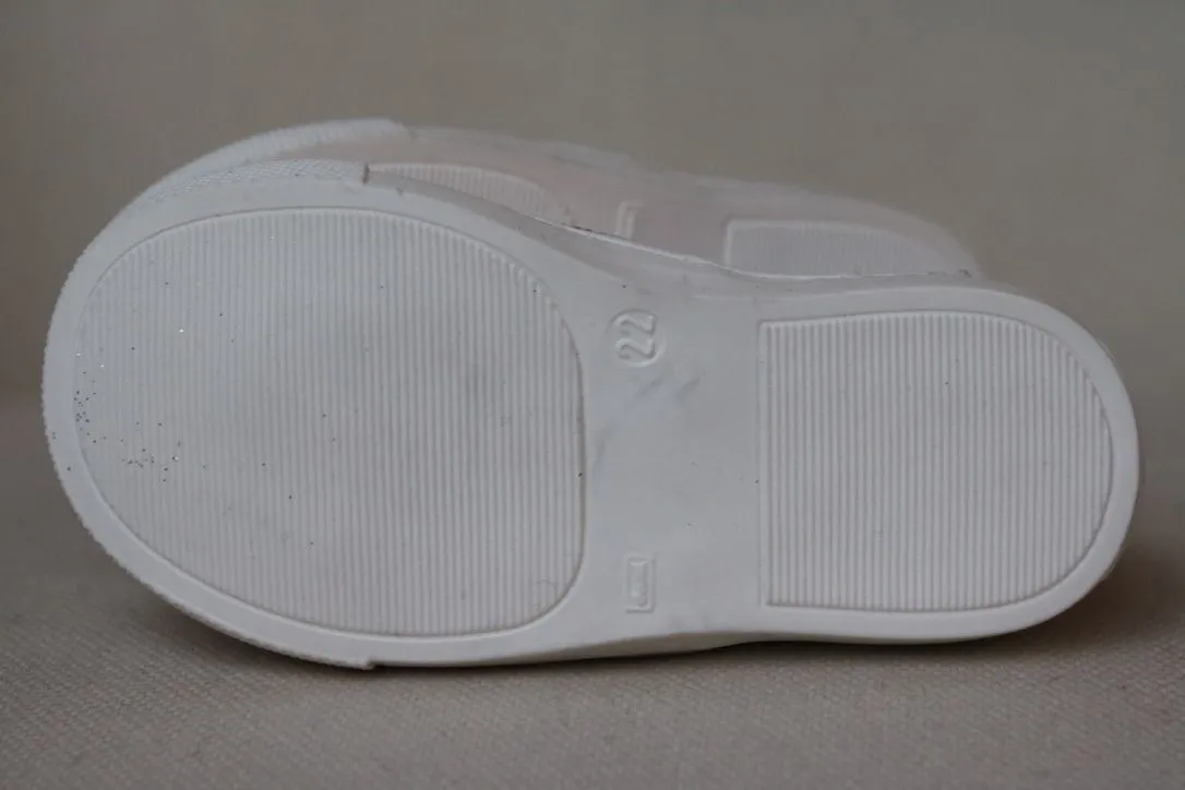 MISSOURI BABY GIRLS PINK DIAMANTE SLIP ON SHOES EU 22 UK 5