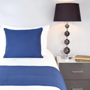 Mitre Essentials Quilted Waffle Bed Runner Denim Double - HN838