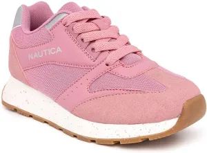 Nautica Girls' Sneakers - Lace-Up Tennis Shoes, Casual & Comfortable for Toddlers,Toddler, Little Kids & Big Kids (Platform/Regular)