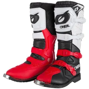 O'Neal 2024 Motocross Boots Rider Pro Black White Red