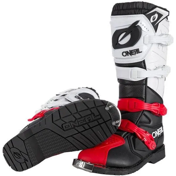 O'Neal 2024 Motocross Boots Rider Pro Black White Red