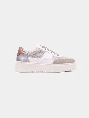 Oriana Silver Snake Platform Sneakers