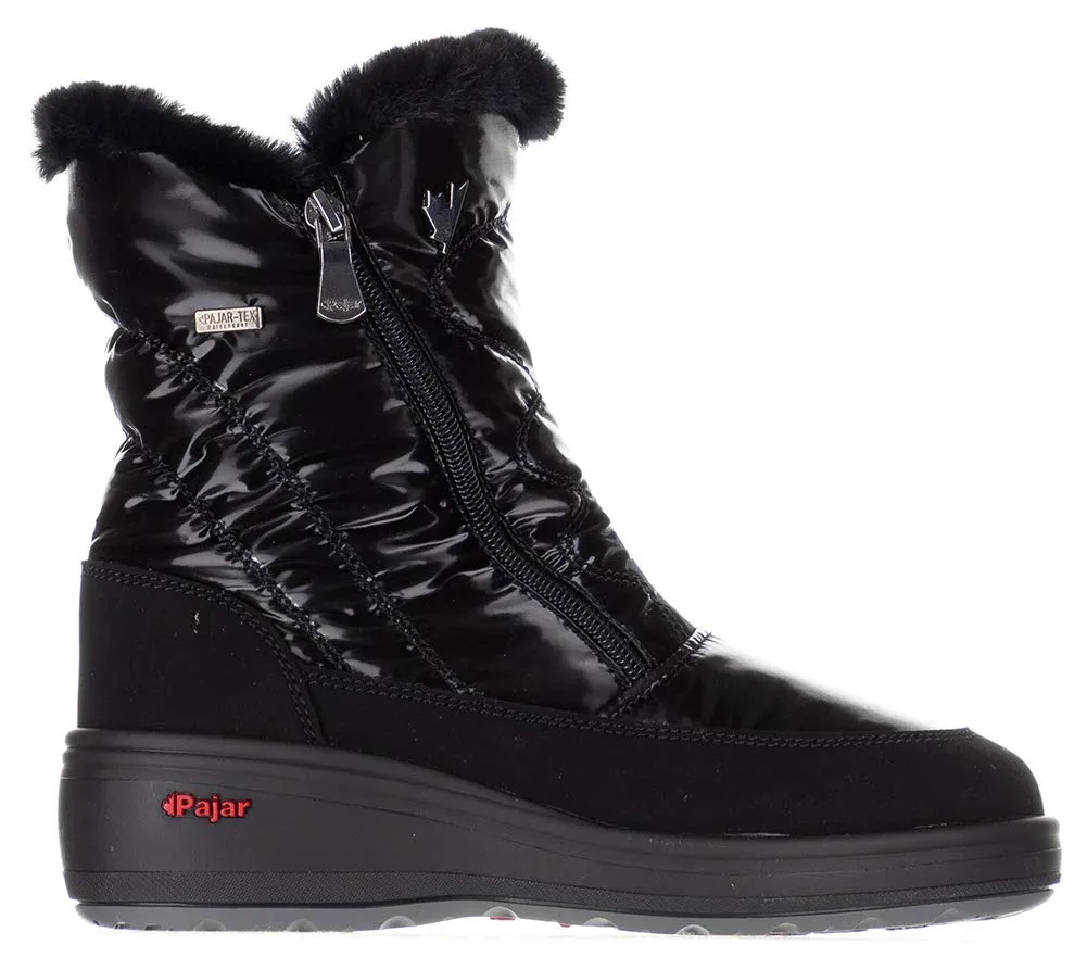 PAJAR Women's Black Size 6 Veronica 2.0 Water-Resistant Side Zipper Ankle Boots
