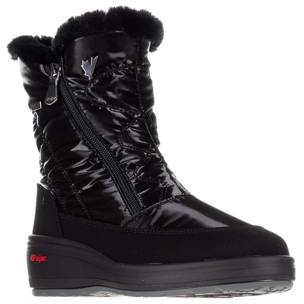 PAJAR Women's Black Size 6 Veronica 2.0 Water-Resistant Side Zipper Ankle Boots
