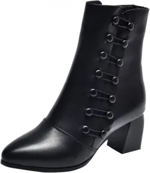 Platform Boots for Women Ankle Dress Booties for Women 2024 Womens Cowboy Boots Brown Ankle Bootie for Women with Heel Comfy Soft Cover Heel Round Toe Suede Stacked Heel