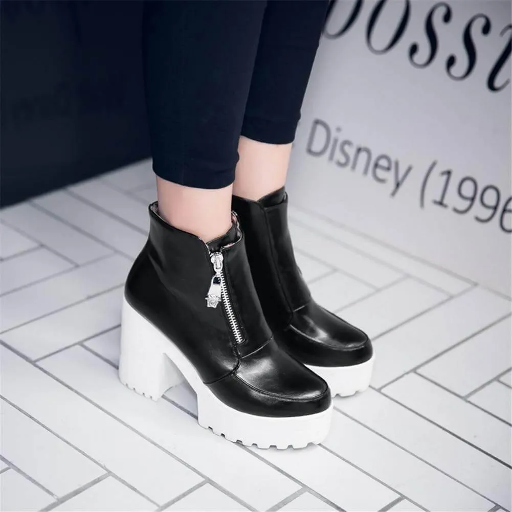 Platform Thick High Heels Women Boots