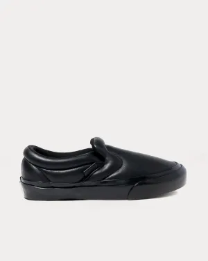 Puffy Black Slip On Sneakers