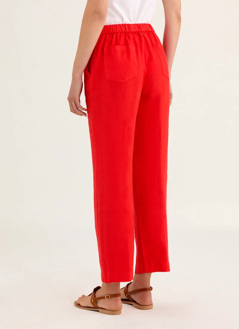 Pull On Linen Pants