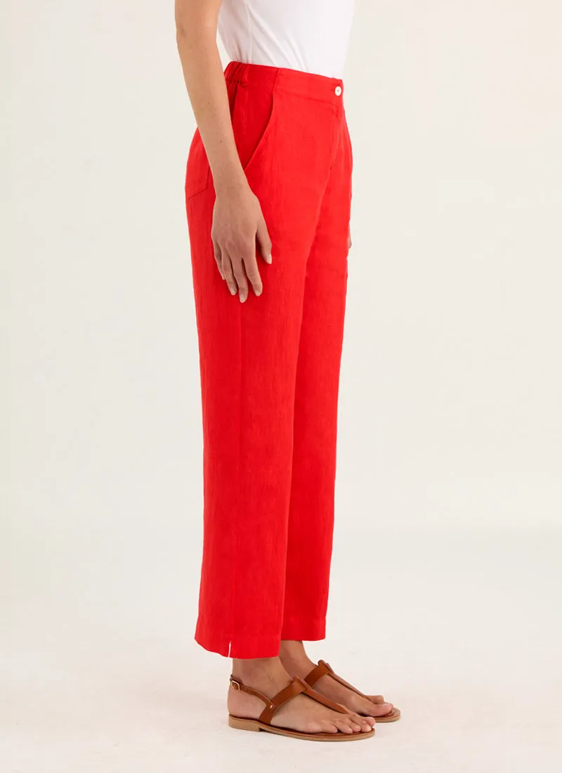 Pull On Linen Pants