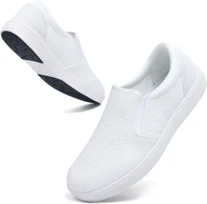 Puxowe Men's Slip On Walking Shoes-Lightweight Comfortable Knit Dress Sneaker