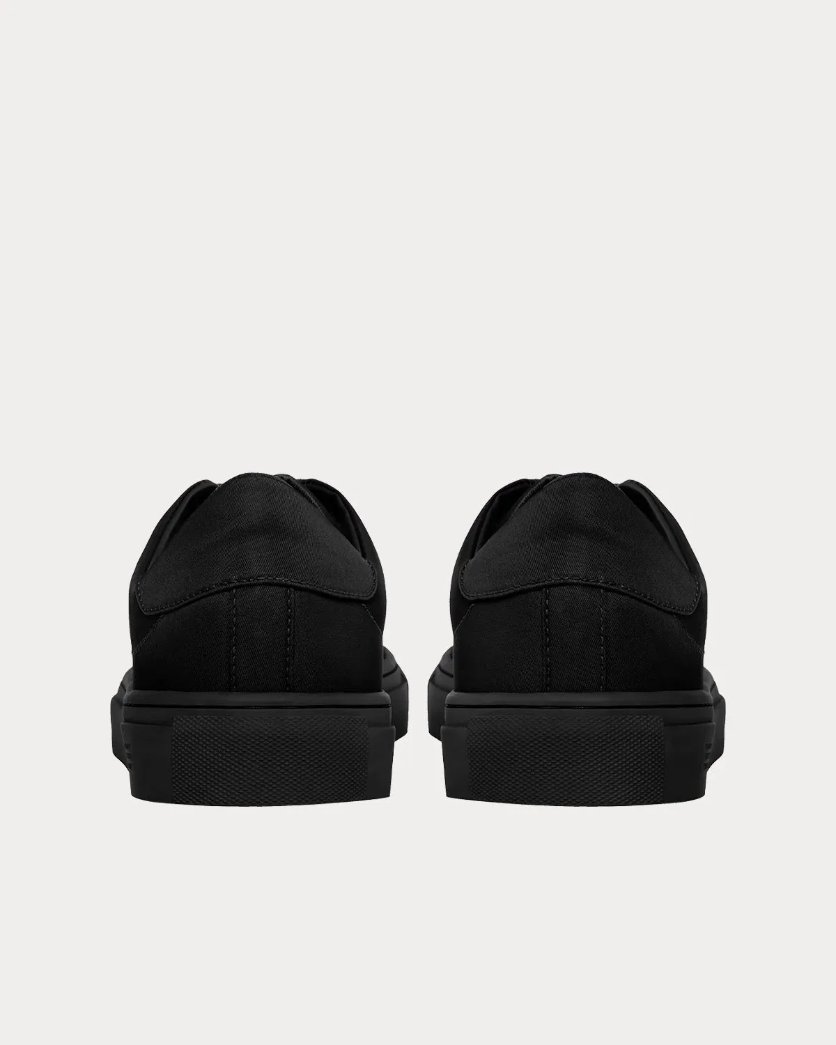 Recycled Nylon Black Low Top Sneakers