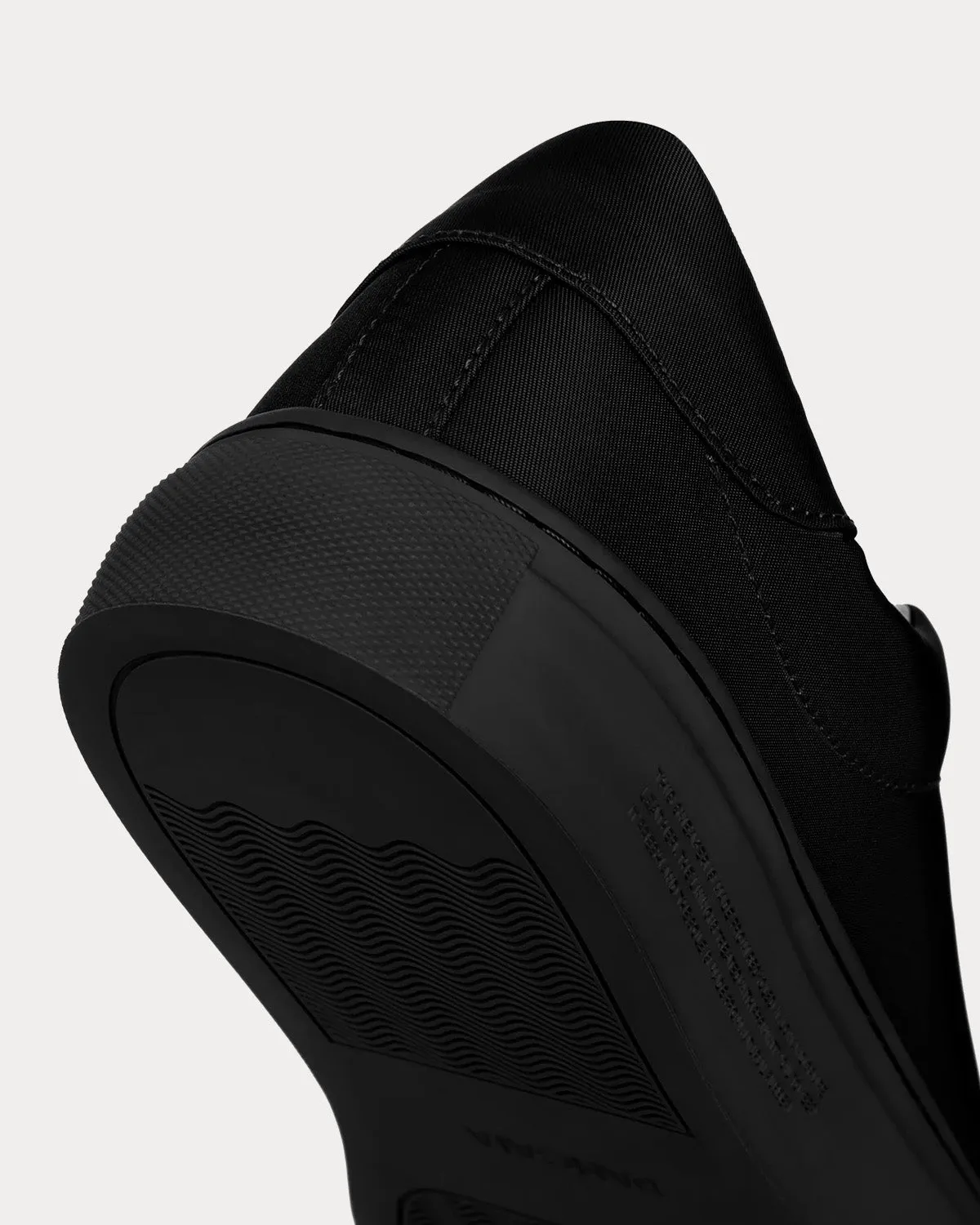 Recycled Nylon Black Low Top Sneakers
