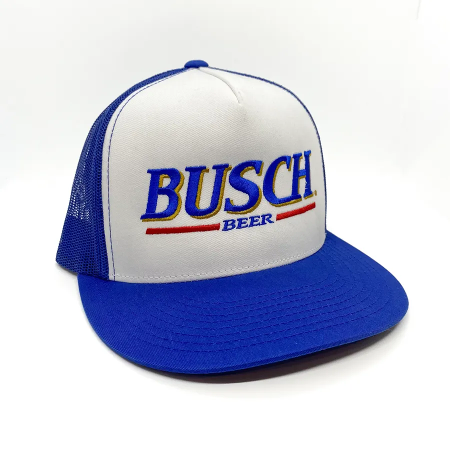 Retro Busch Beer Royal Snapback Hat