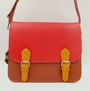 Second Nature Leather BC53 Large Old School Multi Satchel