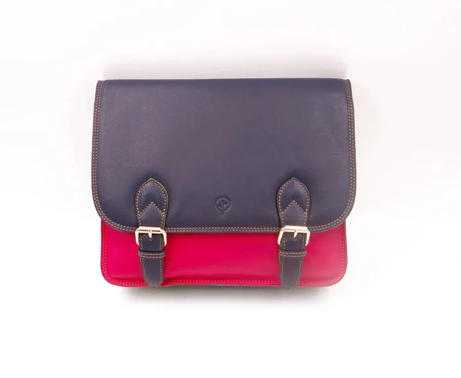 Second Nature Leather BC53 Large Old School Multi Satchel