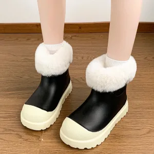Short Tube Thick Sole Comfortable Fashion Non-slip Rubber Snow Boot