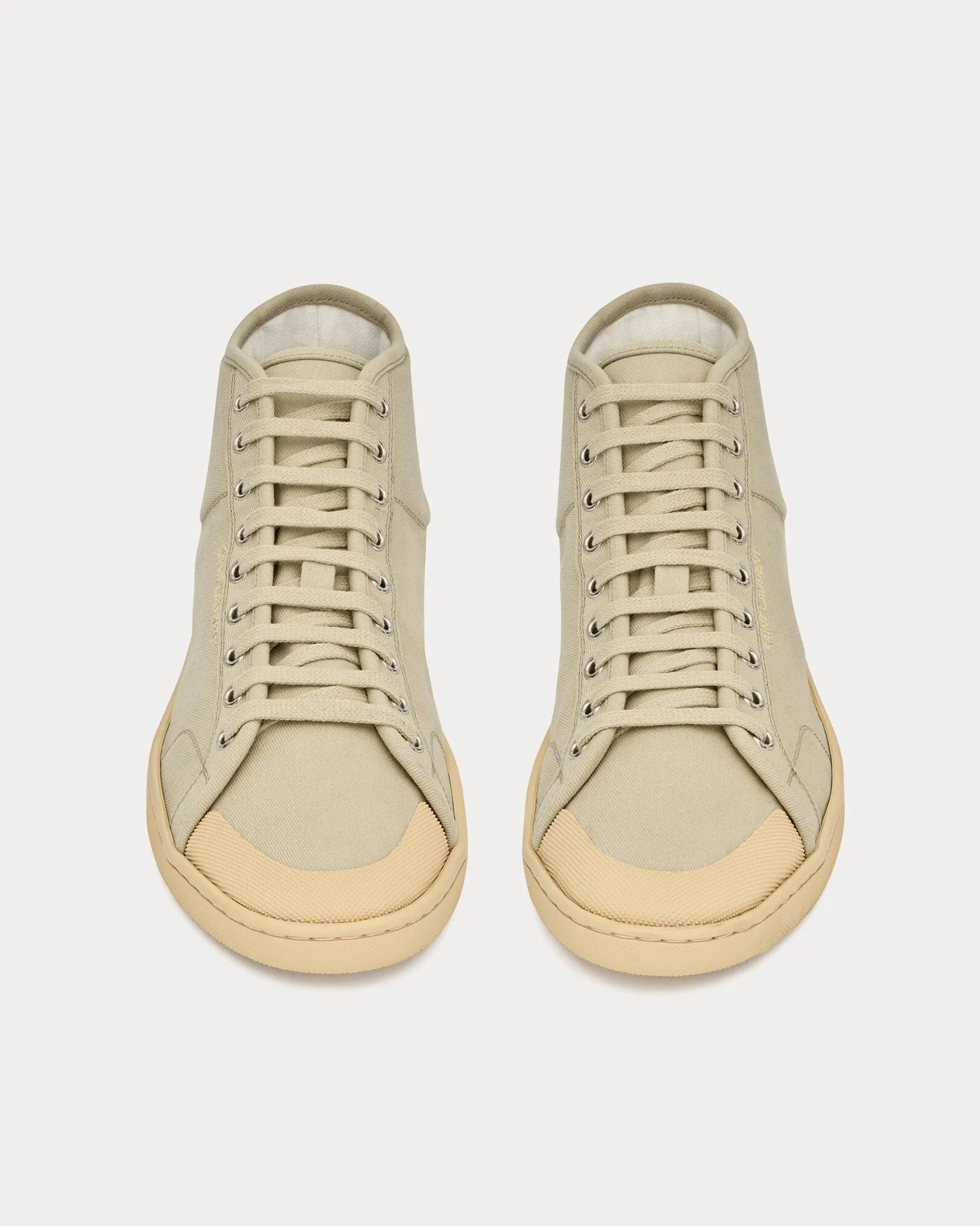 SL/39 Court Classic Canvas Beige High Top Sneakers