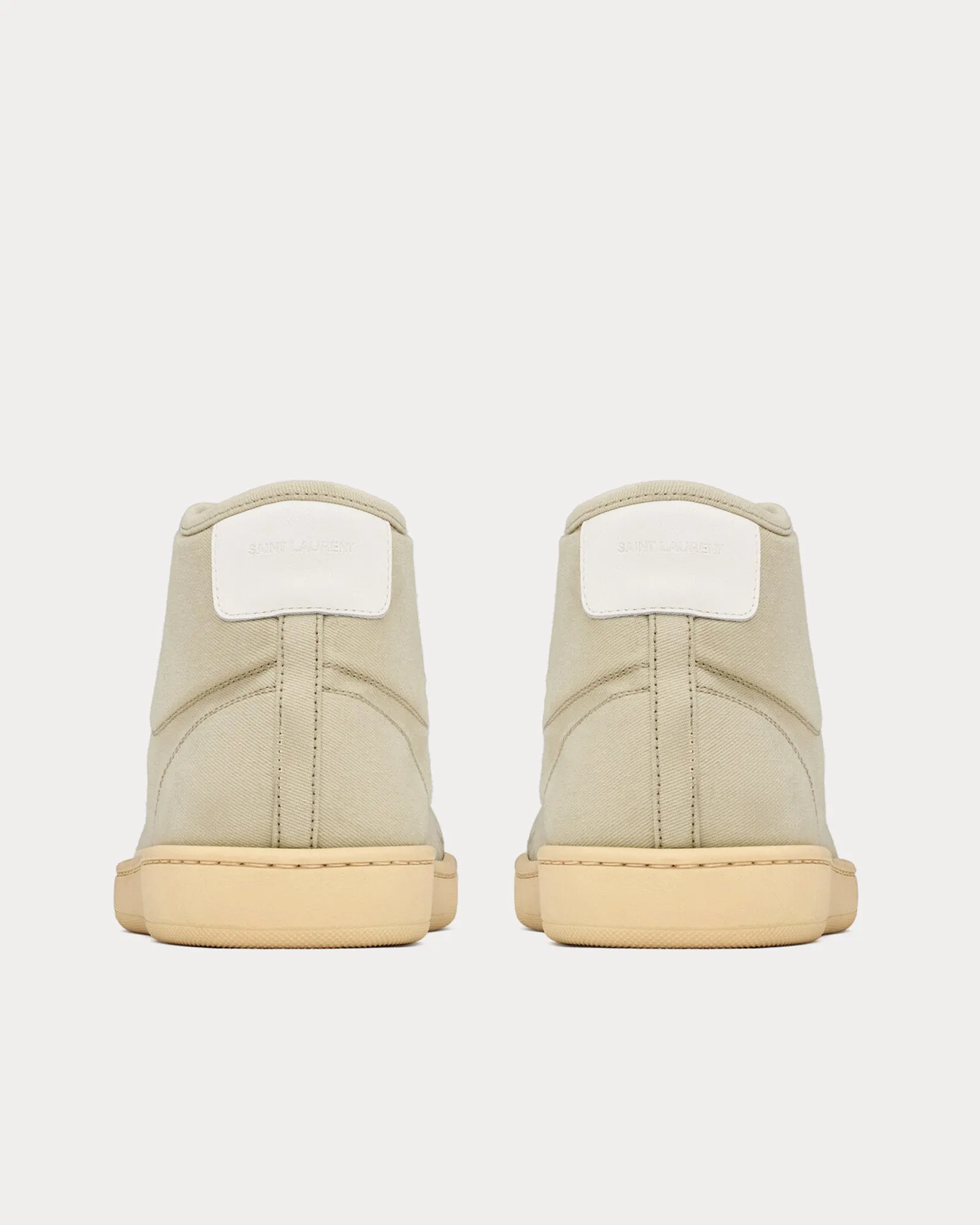 SL/39 Court Classic Canvas Beige High Top Sneakers