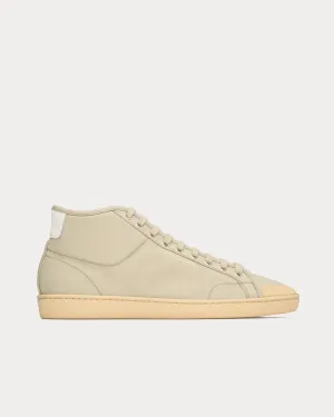 SL/39 Court Classic Canvas Beige High Top Sneakers