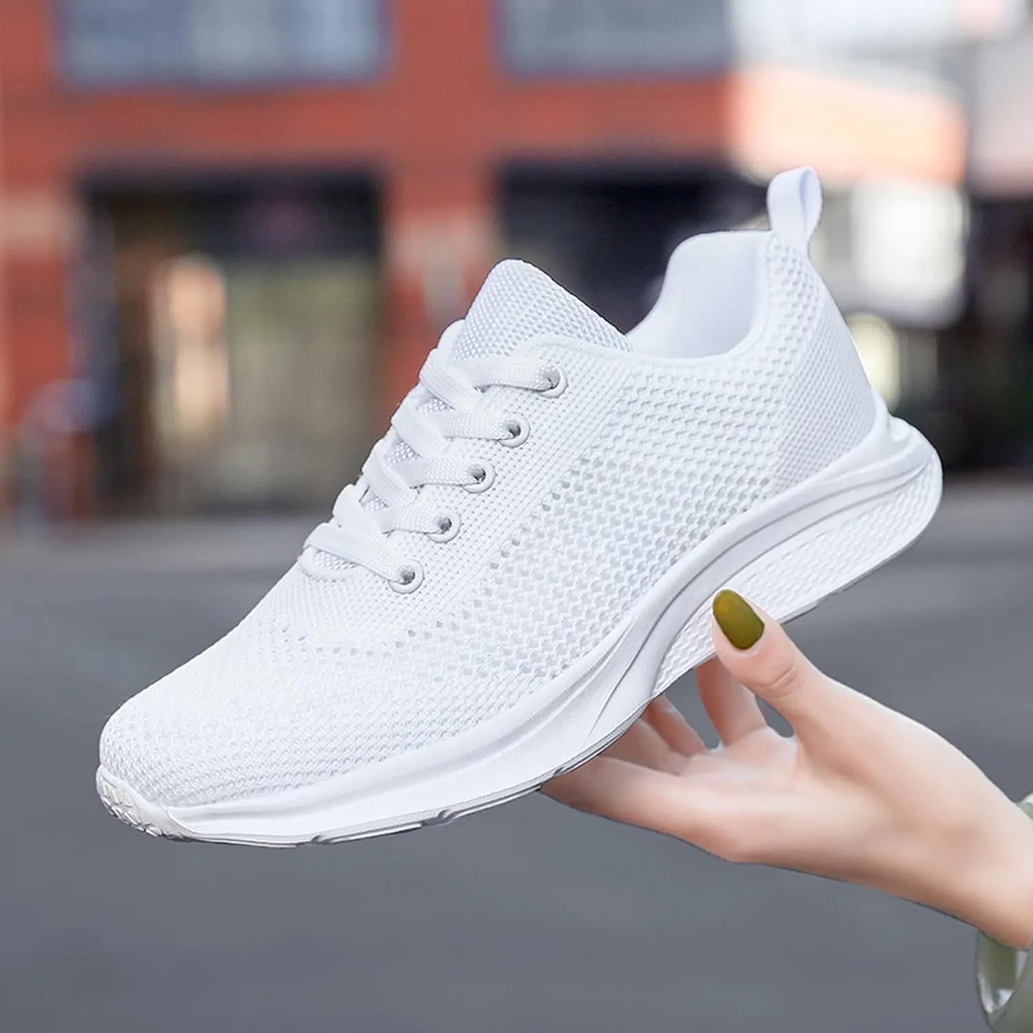 Sneakers for Women Running Shoes Fashion Walking Lace Up Womens Tennis Shoes Athletic Shoes Casual Shoes Sneakers Steel Toe Tennis Shoe Trainers Shoe