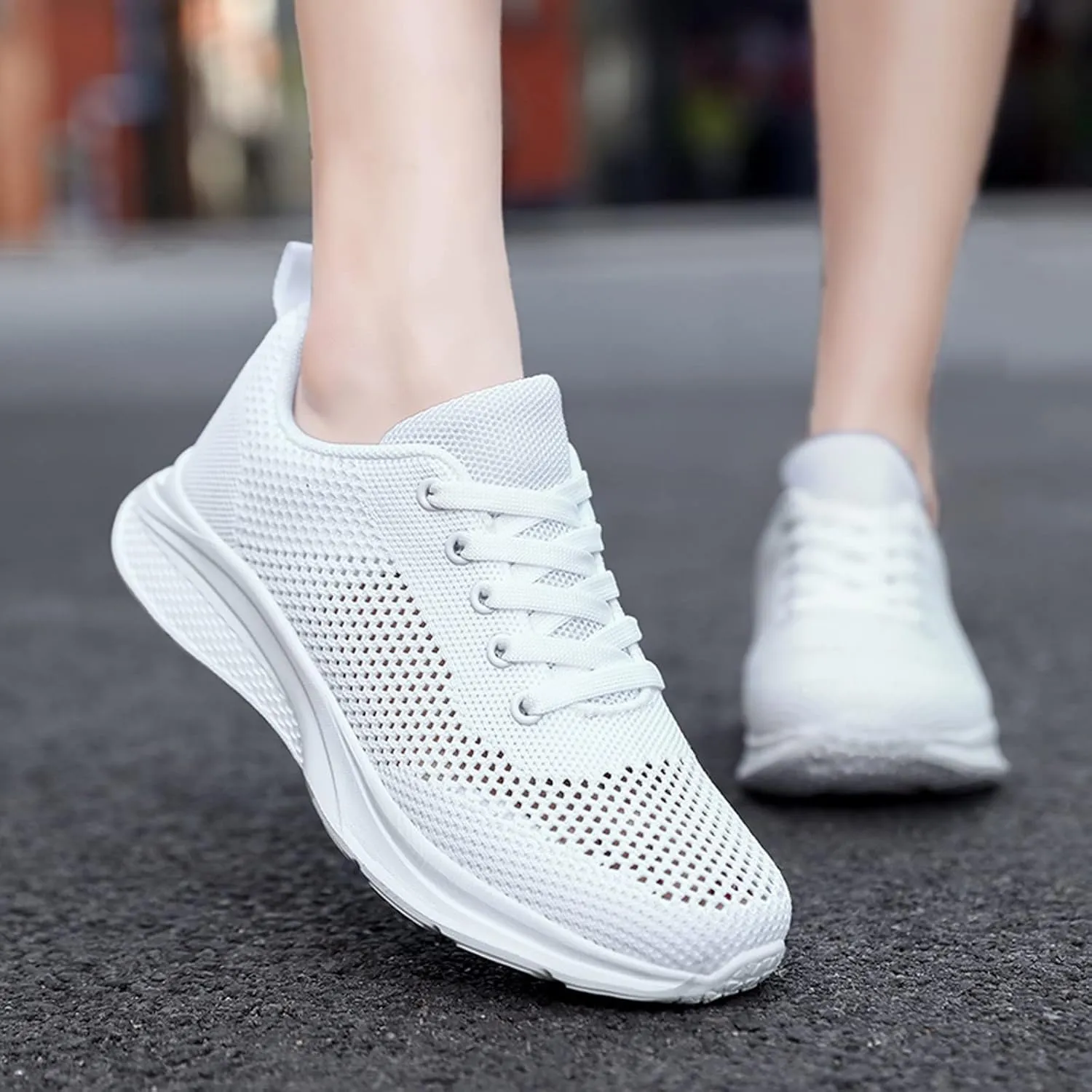 Sneakers for Women Running Shoes Fashion Walking Lace Up Womens Tennis Shoes Athletic Shoes Casual Shoes Sneakers Steel Toe Tennis Shoe Trainers Shoe
