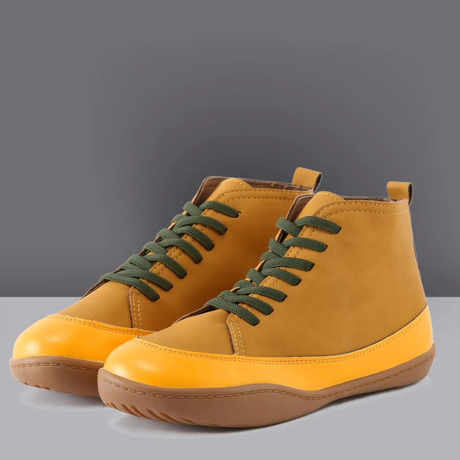 Snow Boots for Women Ankle Womens Ankle Booties Lace Up Boots for Women Ankle Booties Wedge Boot Fashion Casual Comfy Soft Lace-up Round Toe Comfortable Low Heel