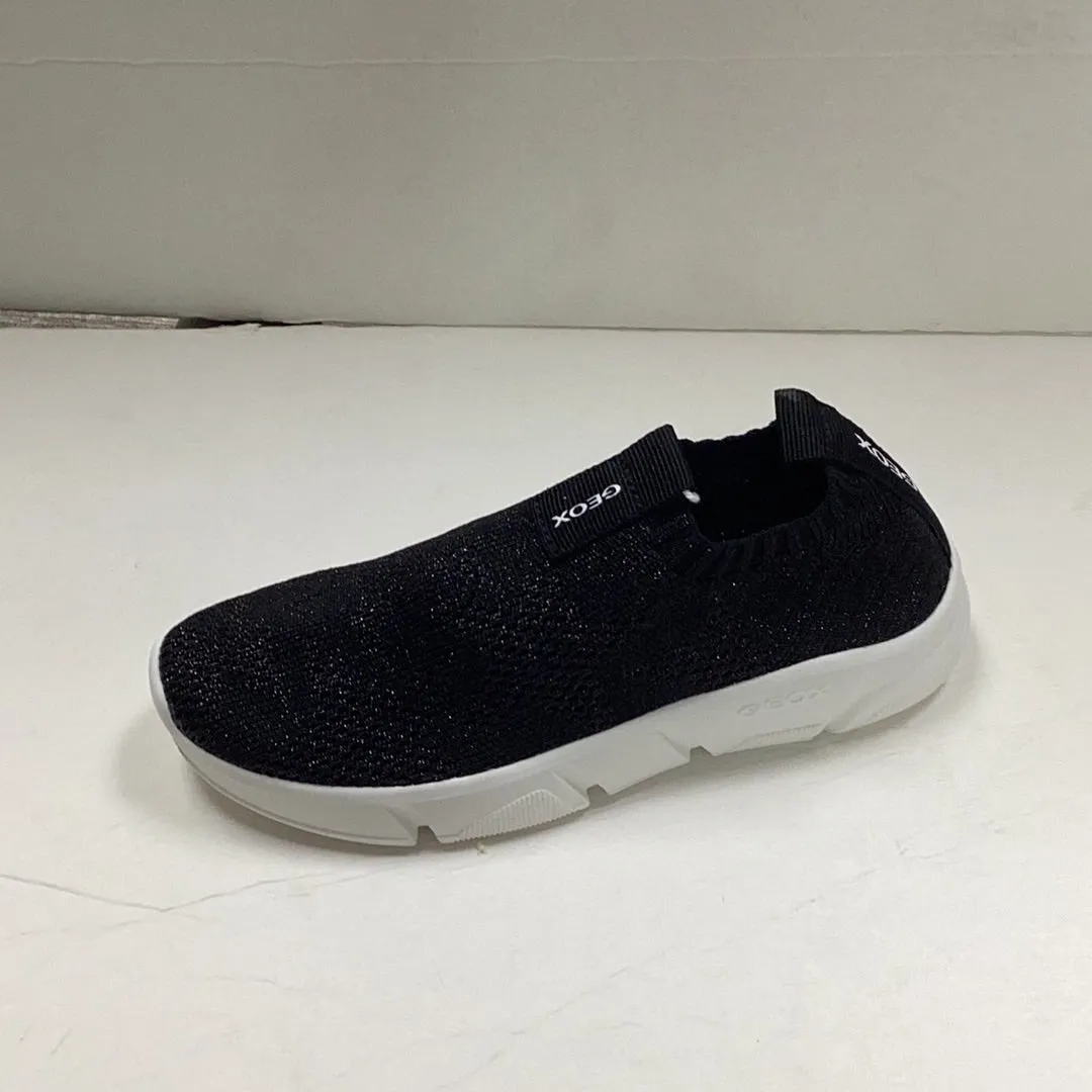 SP23 Geox J Aril Glittery Sock Sneaker