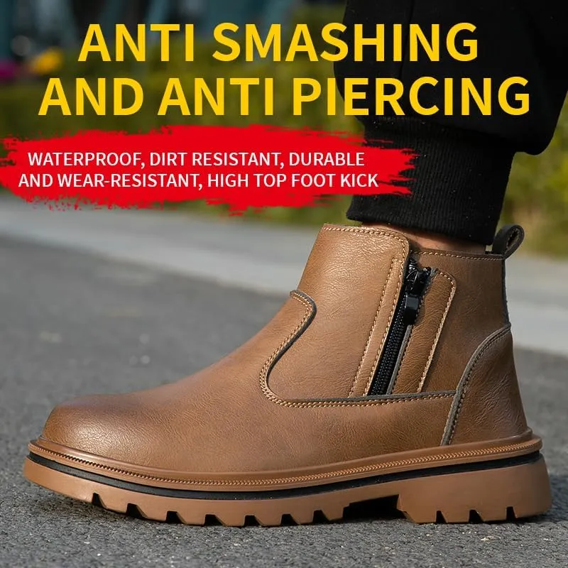 Steel Toe Boots for Men Women Lightweight Safety Boots Indestructible Construction Steel Toe Shoes for Men Composite Toe Boots