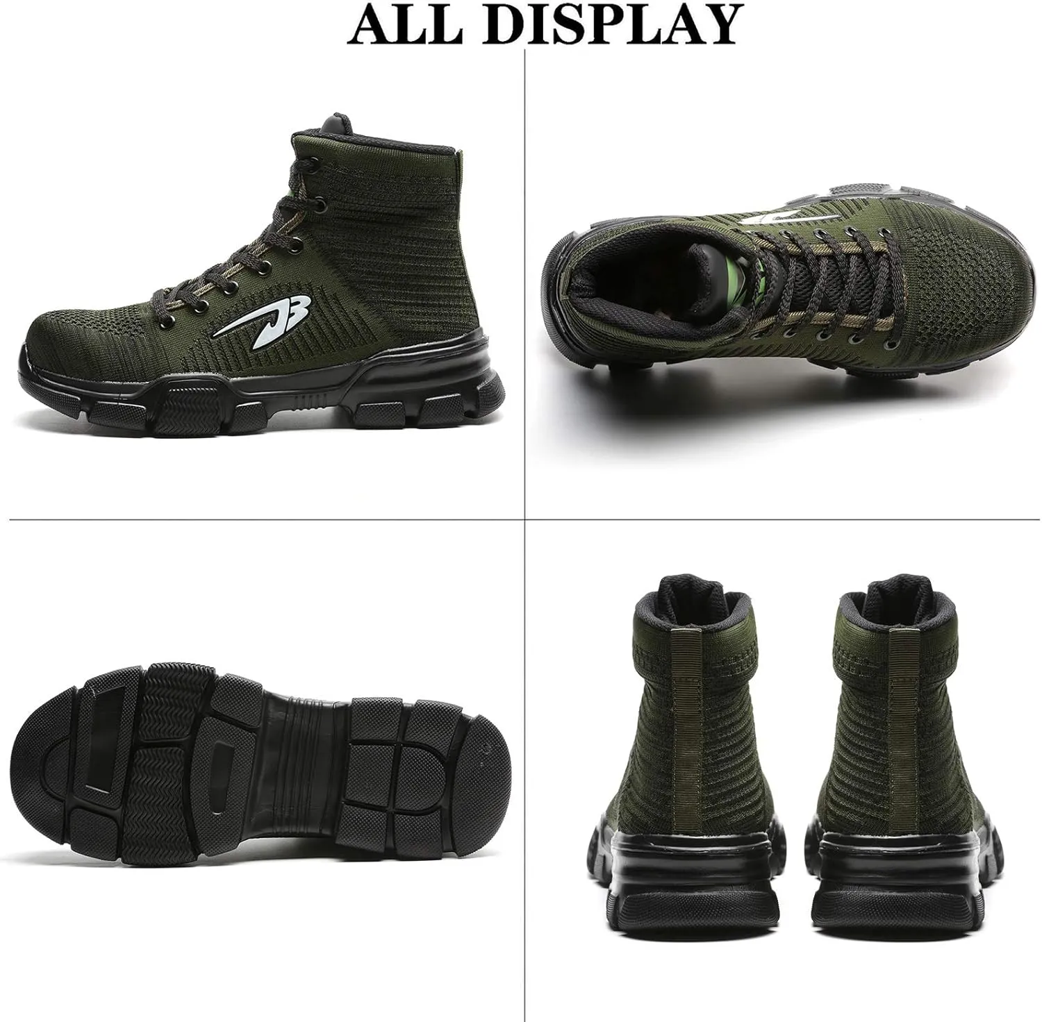 Steel Toe Work Boots for Men Women Lightweight Industrial & Construction Indestructible Safety Comfortable Shoes