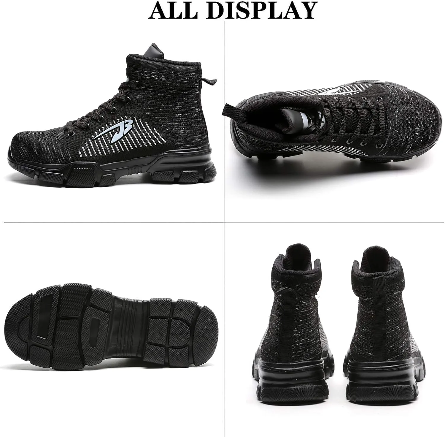 Steel Toe Work Boots for Men Women Lightweight Industrial & Construction Indestructible Safety Comfortable Shoes