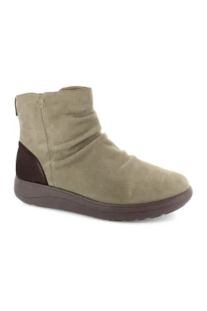 Strive Tempo Boots Taupe Brown Zip Up Leather