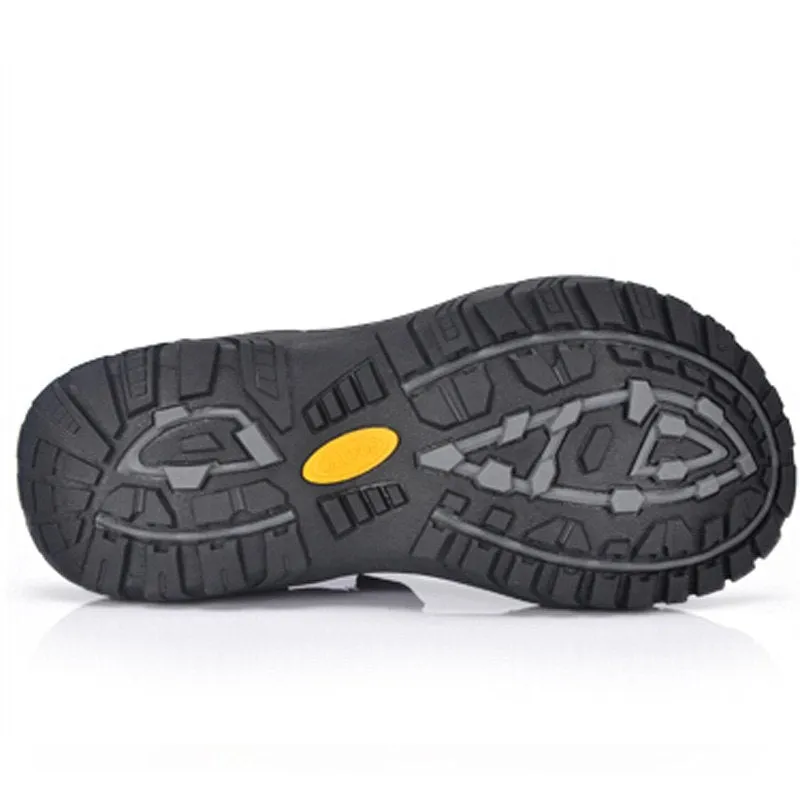 Summer Men Black Beach Shoes Hook Comfortable Slippers For Men