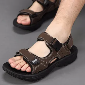 Summer Men Black Beach Shoes Hook Comfortable Slippers For Men