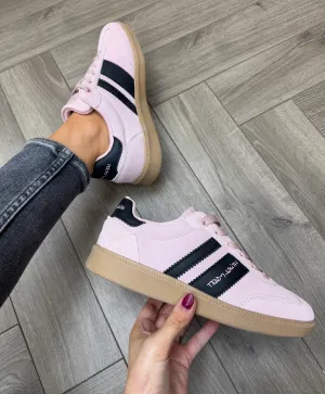 Teddy Smith (SS25) Lace Up Trainer With Gum Sole 120123 - Rosa (TS11)