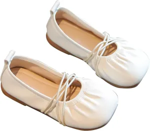 Toddler Dress Shoes School Shoes for Girls Mary Jane Ballet Flats Flower School Party Wedding Shoes for Girls